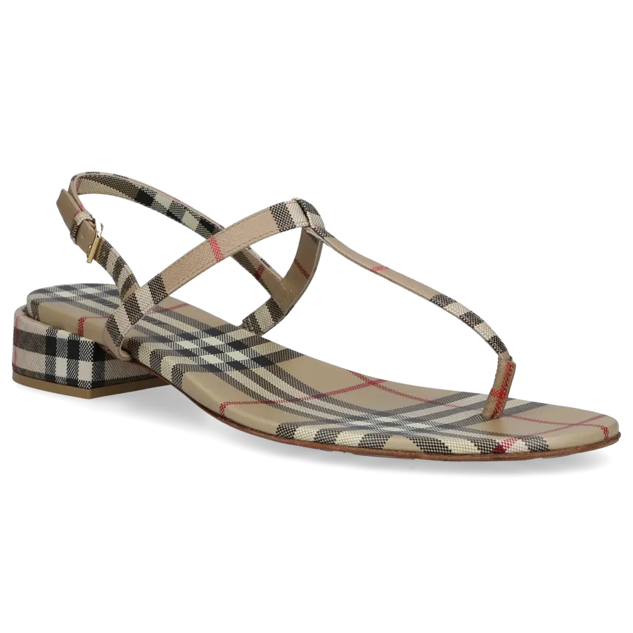 Burberry - Zehentrenner EMILY Baumwolle - beige