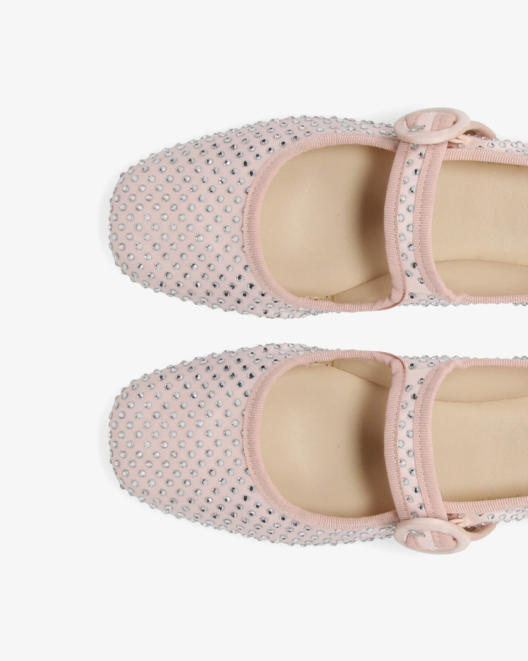 Georgia square-toe Mary Janes - Strass