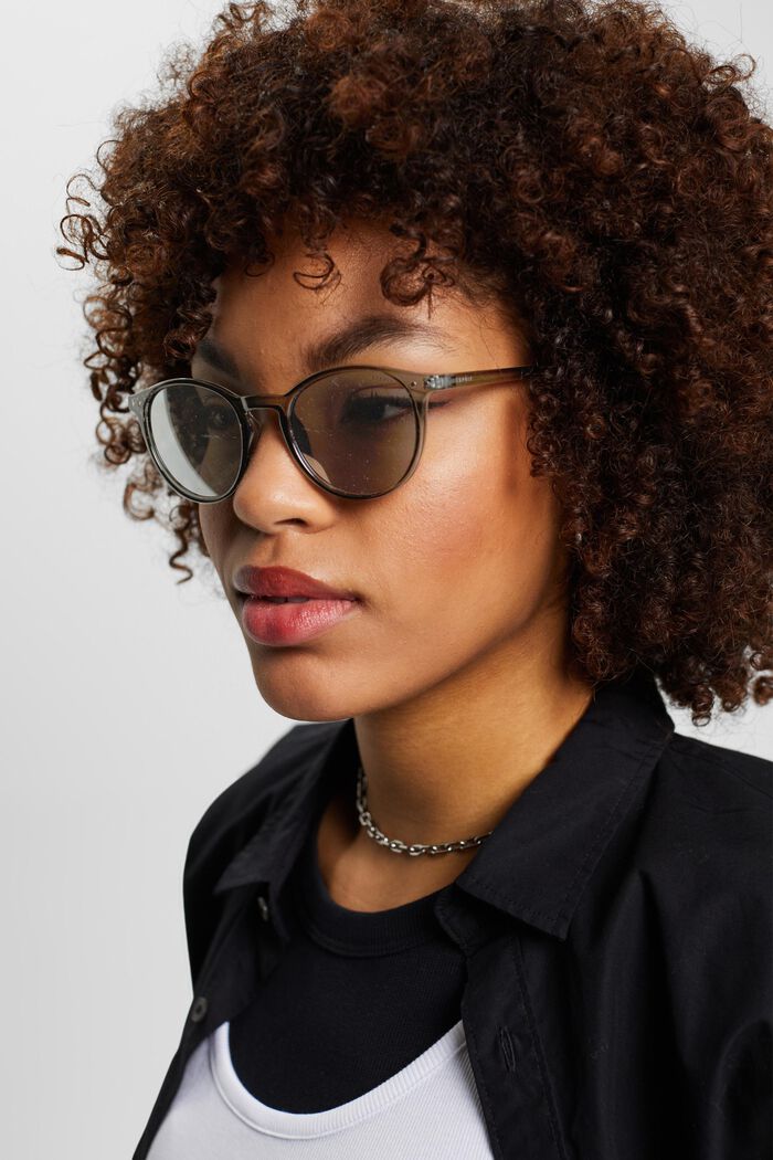Unisex-Sonnenbrille mit verspiegelten Gläsern