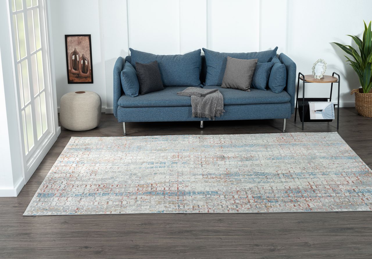 MyFlair Teppich Heather , 200cm x 290cm, Farbe Beige, rechteckig, Florhöhe 8mm