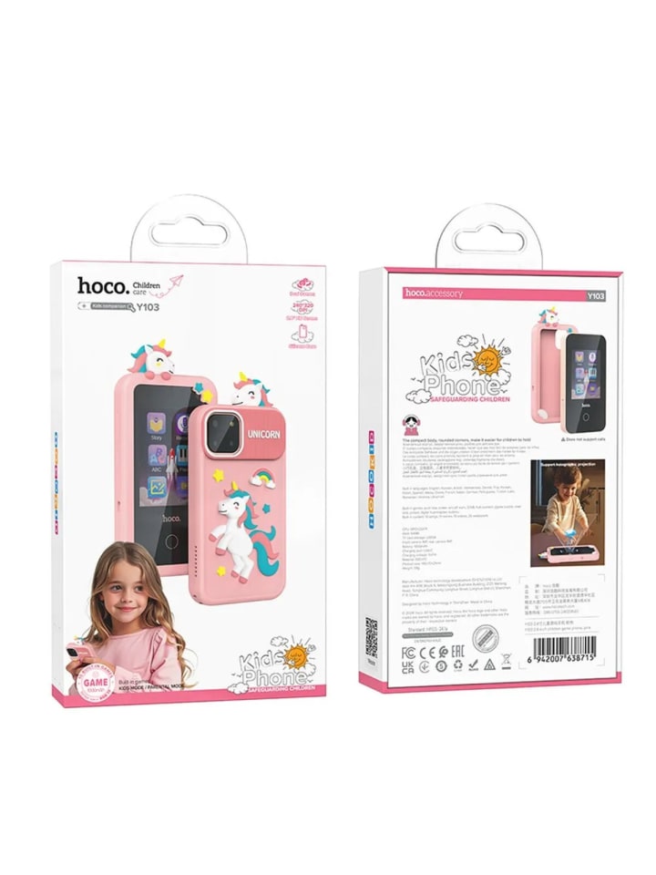 HOCO Gaming Smartphone für Kinder 2,8 Zoll, 1000 mAh, 240 × 320 in Pink günstig kaufen 14,5 cm