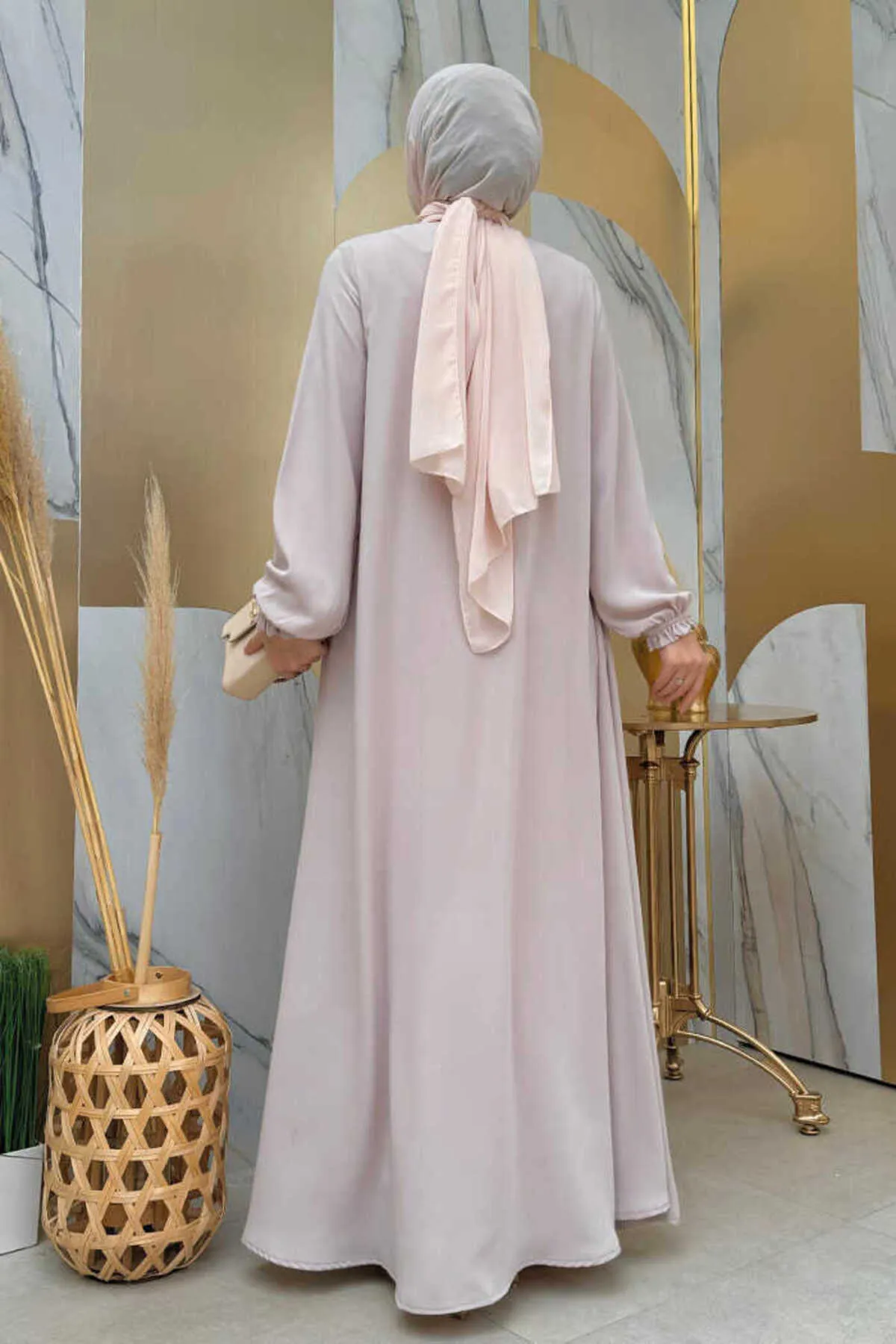 Bym Fashion  Cap & Abaya - Grau - Basic