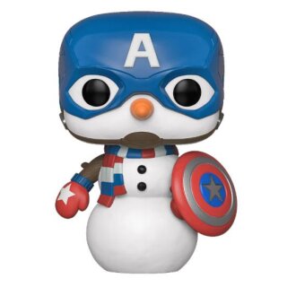 Funko POP! Marvel Holiday - Capt America Vinyl Figure 10cm