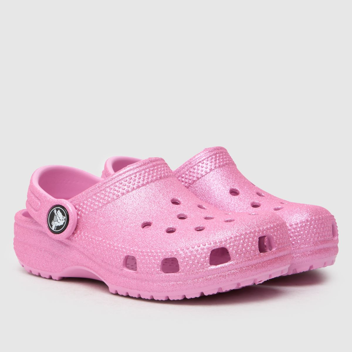 Crocs rózsaszín klasszikus csillámos klumpa lány kisgyermek szandál