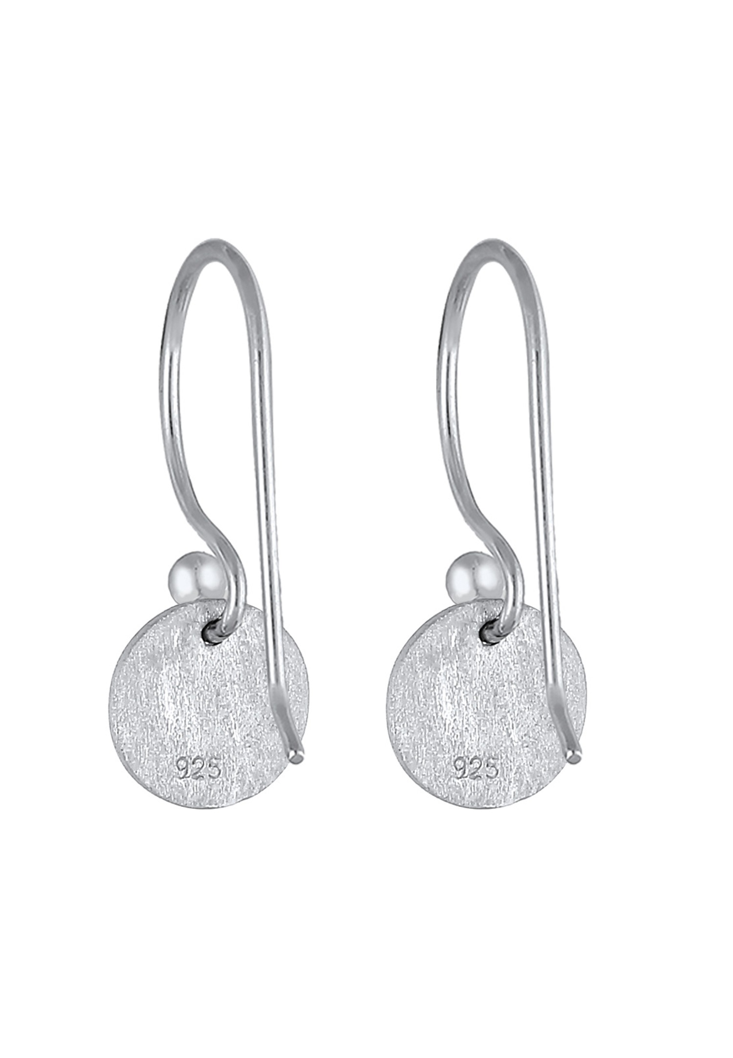 Elli Women's Geometric Minimalist Plaque Earrings, Trendy Matte Finish in 925 Sterling Silver