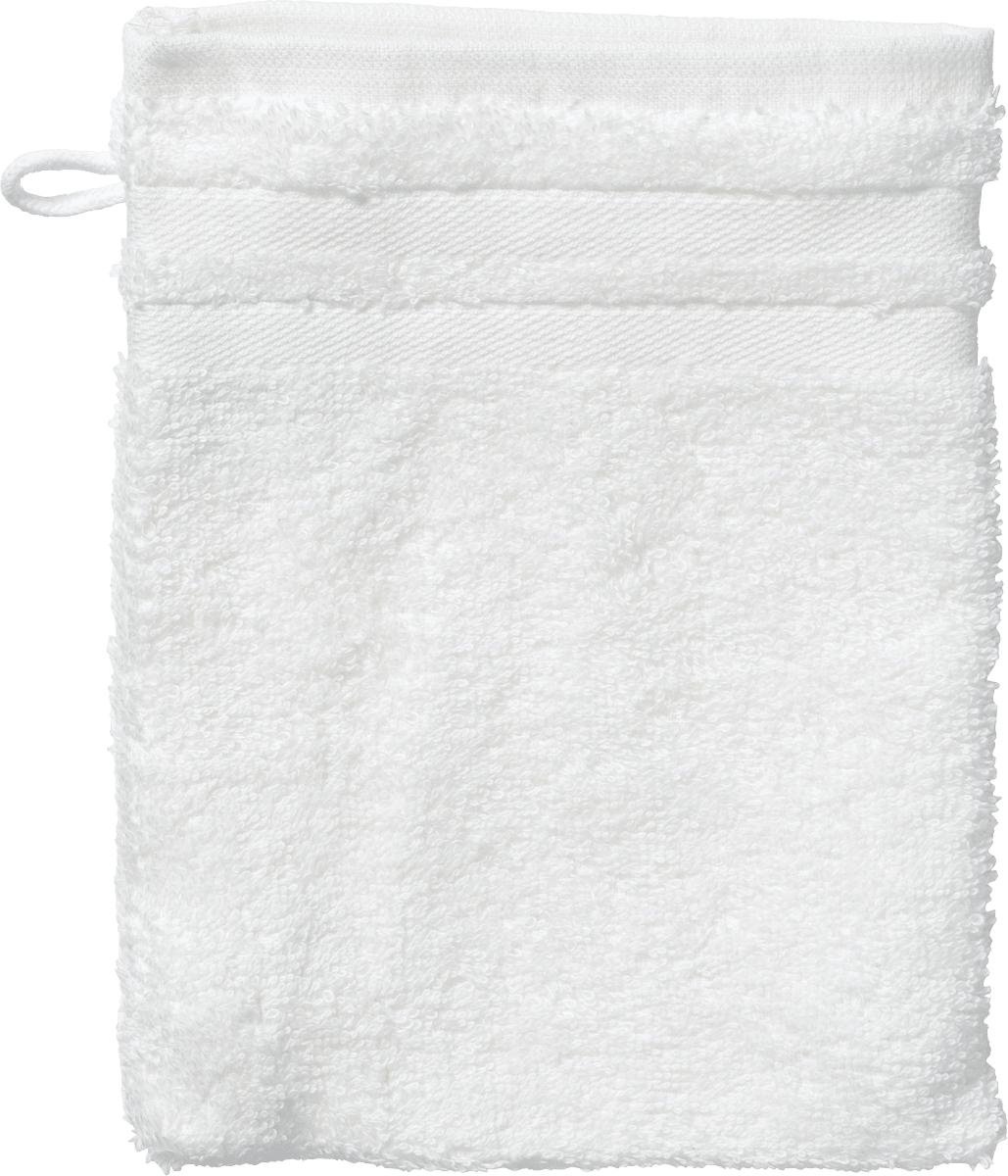 Waschlappen aus Frottee weiss 100 % Bio-Baumwolle GOTS-zertifiziert, 1 St