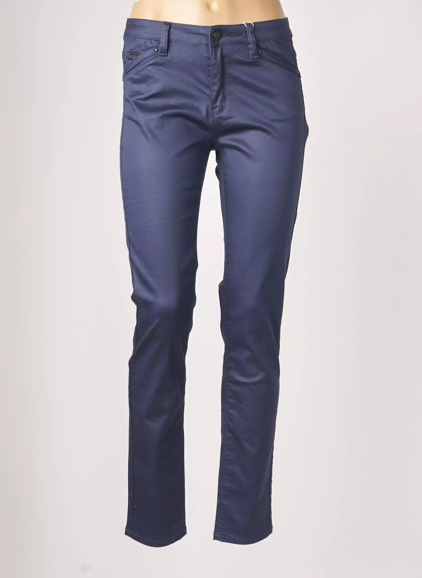 C Est Beau La Vie Pantalons Slim Femme couleur bleu