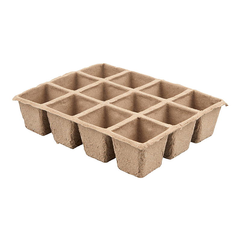 Blossom Fiberpotte 4-pk Brett m/12 potter