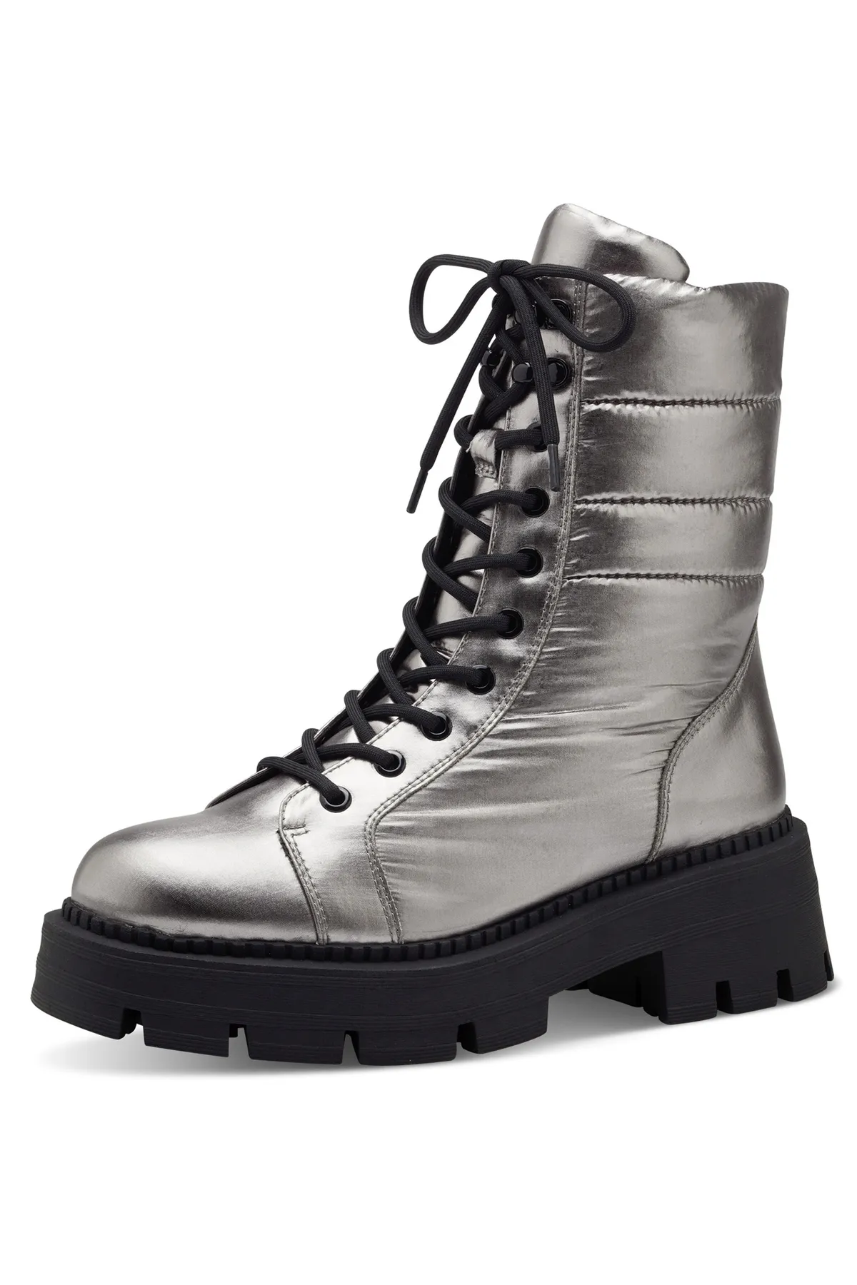 Tamaris  Stiefelette - Silberfarben - Blockabsatz