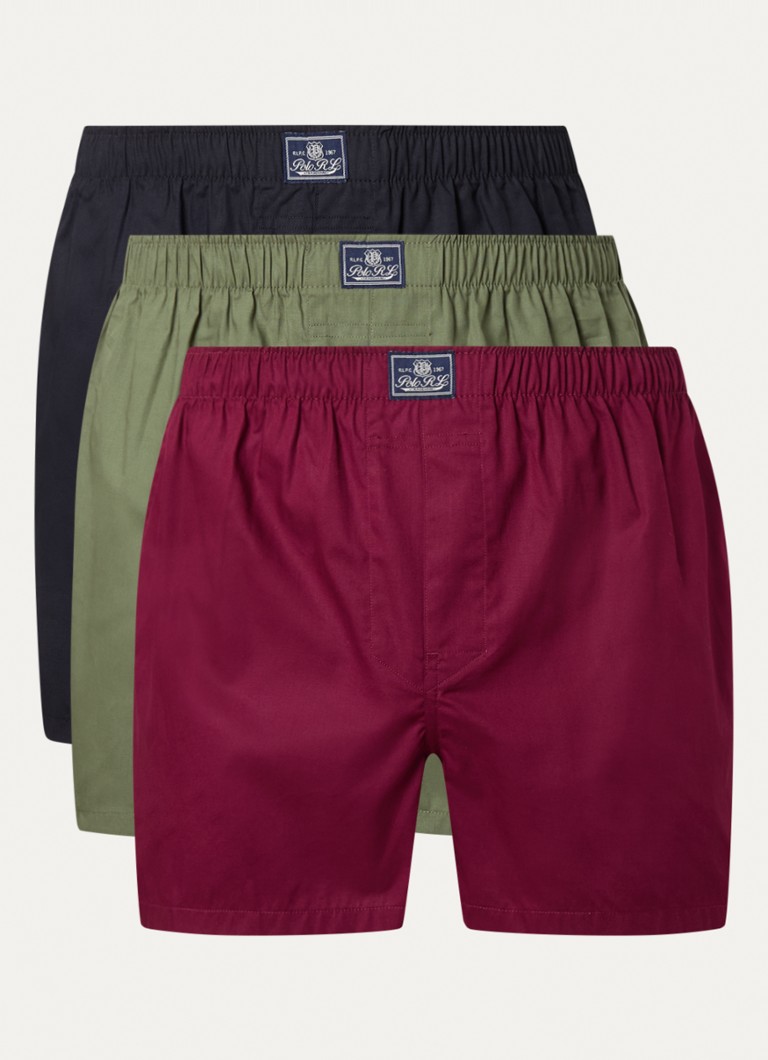 Μποξεράκι Ralph Lauren με στάμπα, συσκευασία των 3