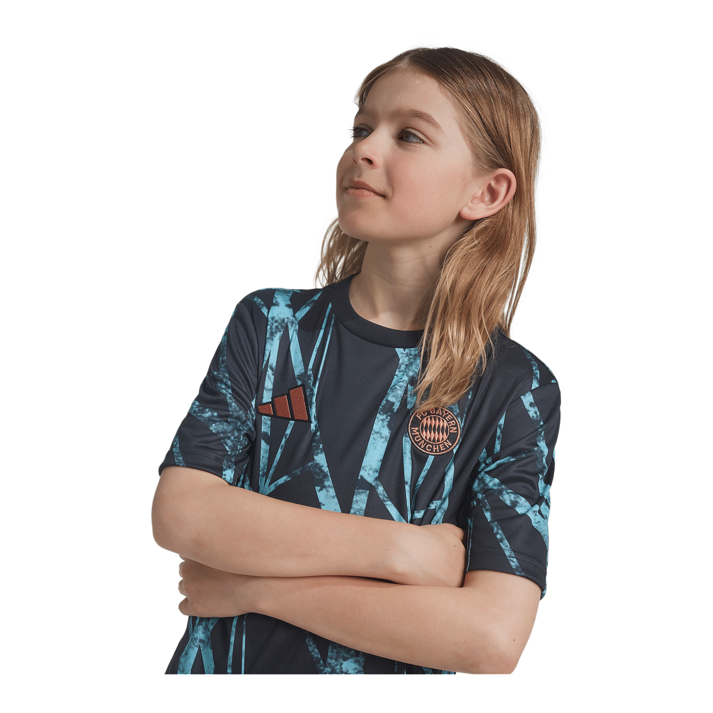 adidas FC Bayern München Prematch Shirt 2024/2025 Kids Schwarz