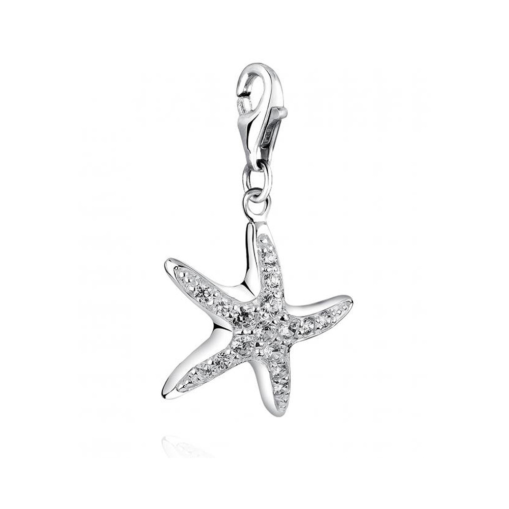 Nenalina Nenalina Amulette Femmes Charm pendentif étoile de mer avec cristaux de zirconium Pendentif