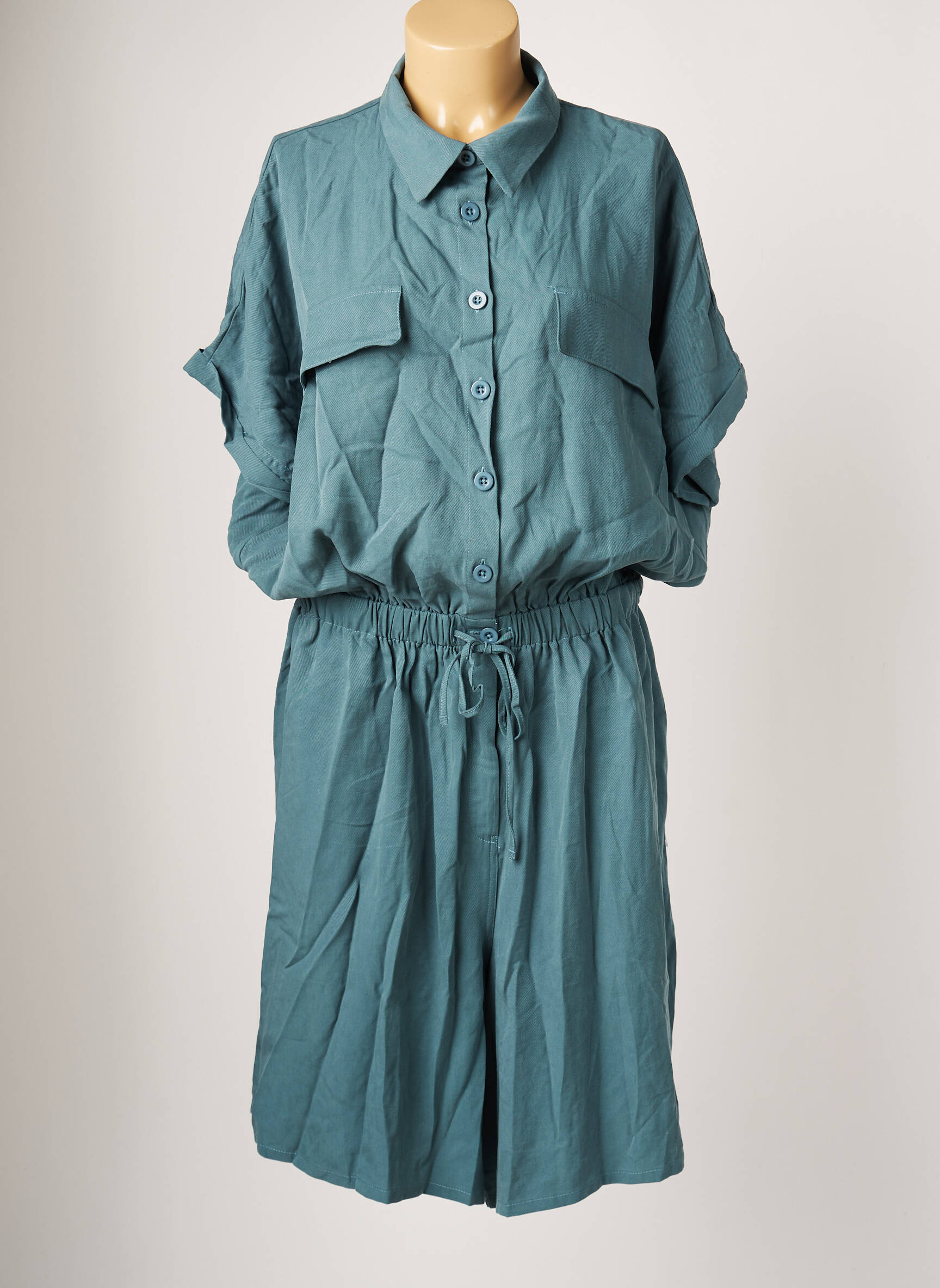 Yesta Combi Shorts Femme couleur vert