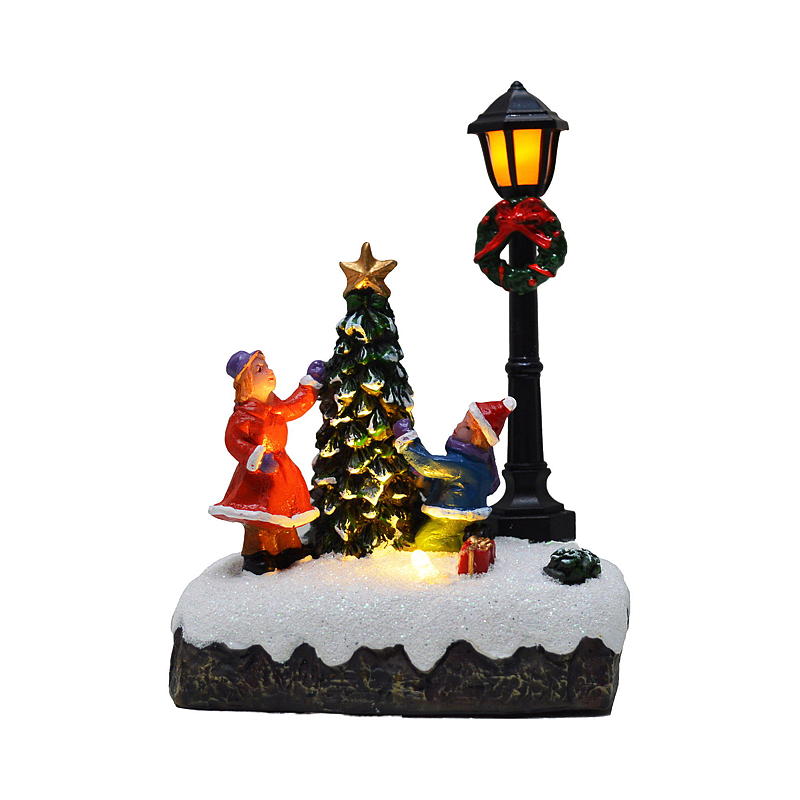 Light IT Julelandsby figur m/lys
