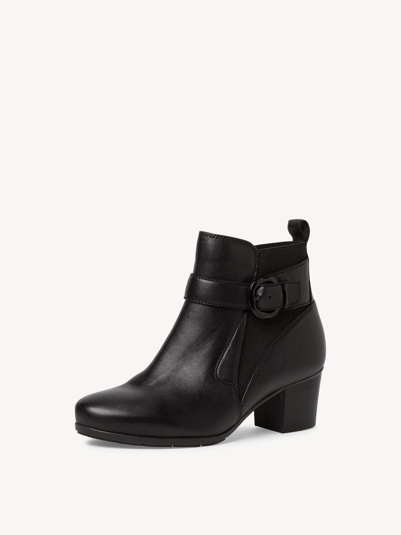 Bottine en cuir - noir