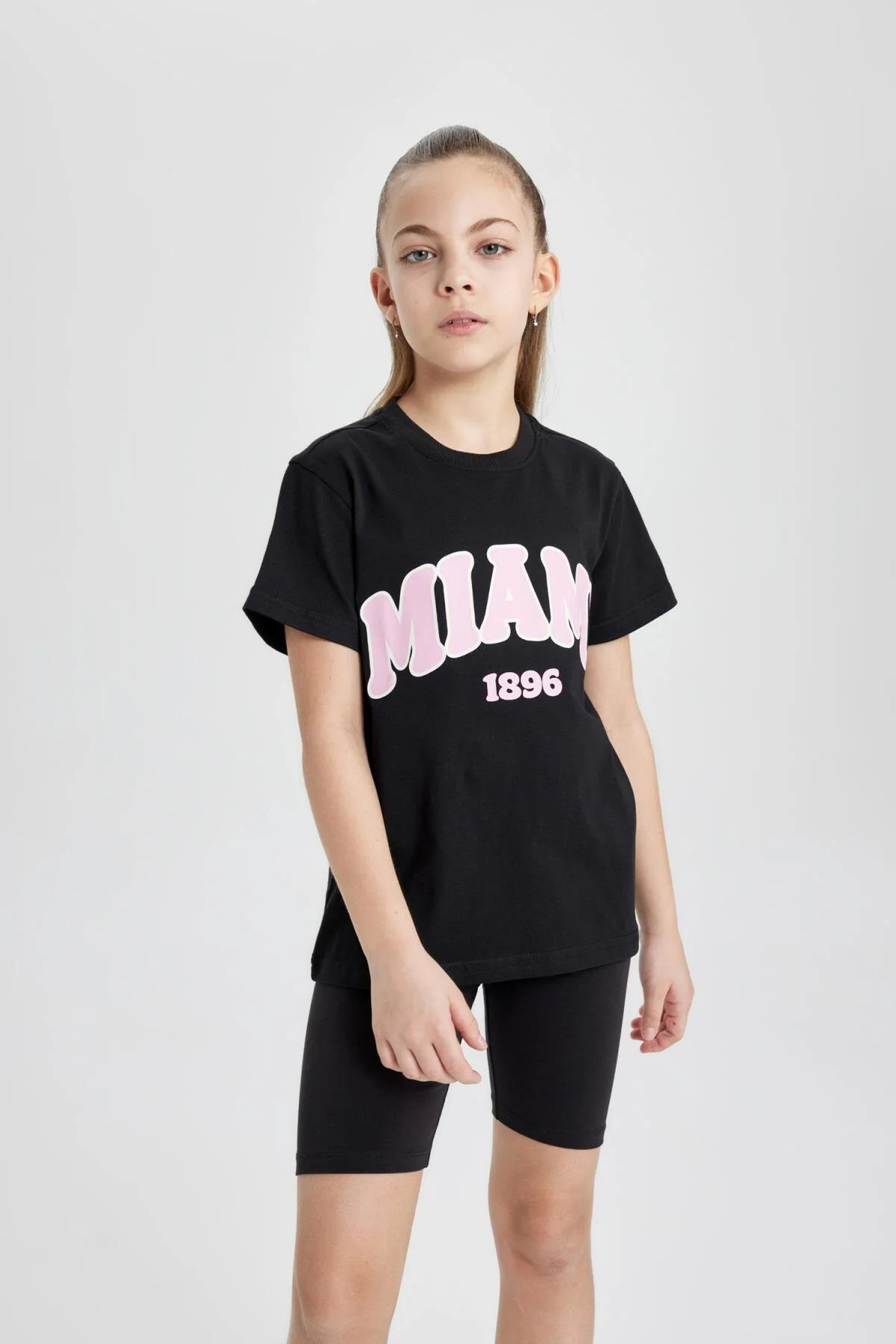 DeFacto  Bedrucktes Kurzarm-T-Shirt für Mädchen B5095A824SM