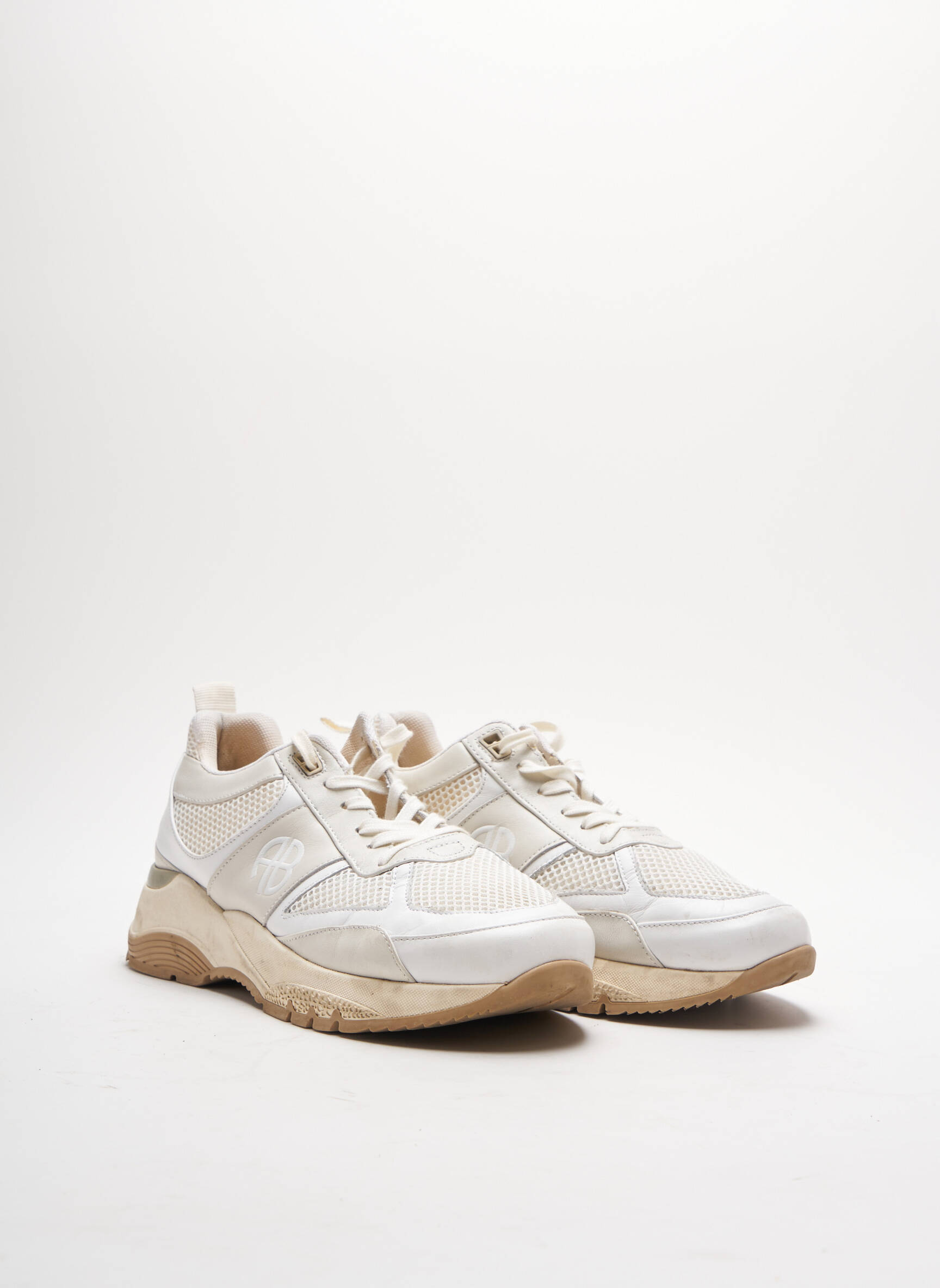 Anine Bing Baskets Femme couleur beige