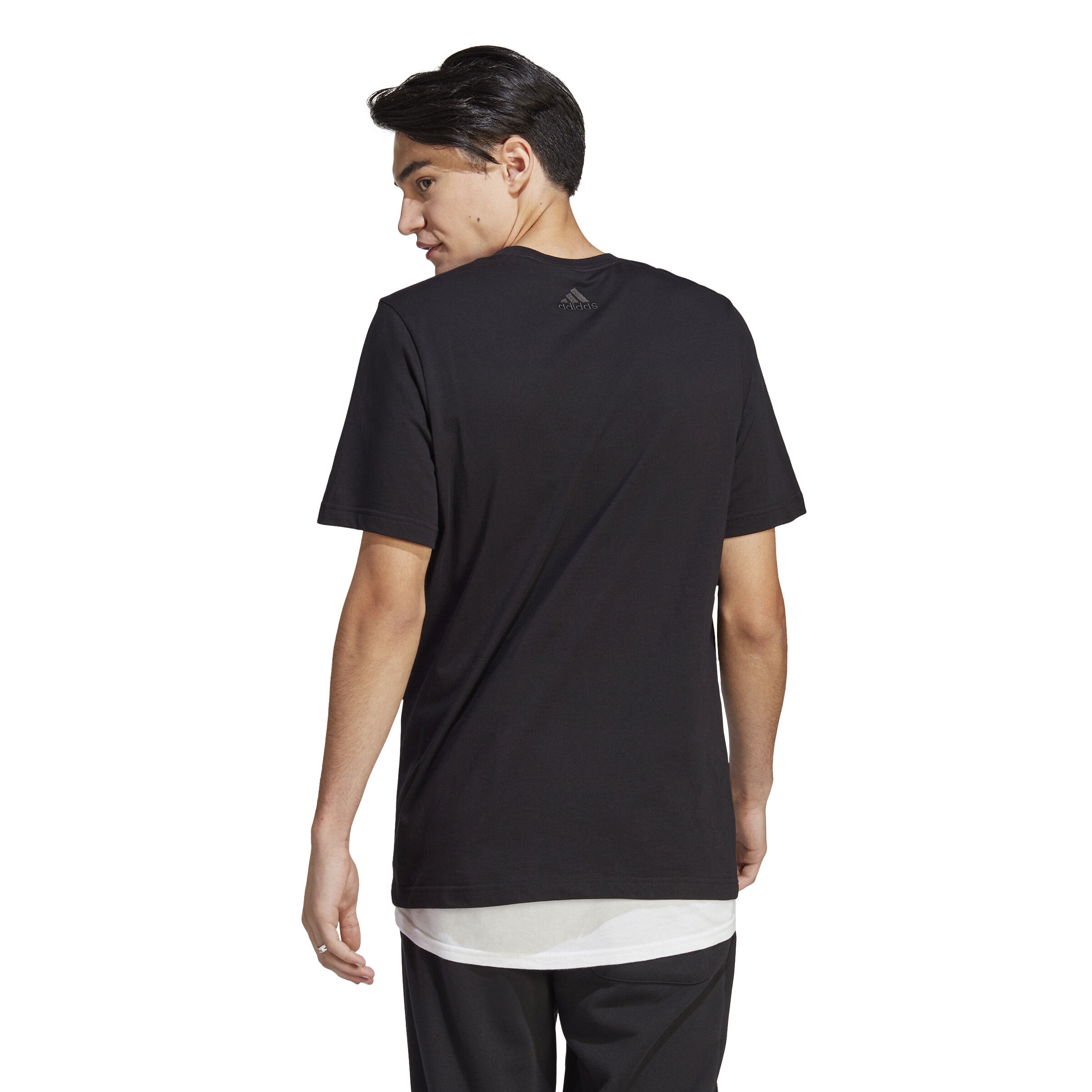 LIN Singel Jersey T-Shirt Herren - Schwarz, Weiß