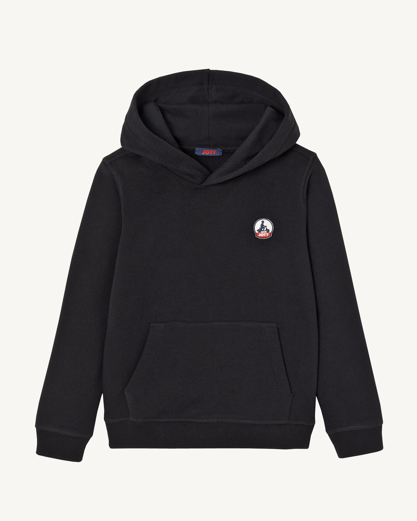Sweat à capuche enfant en coton biologique Noir Bilbao
