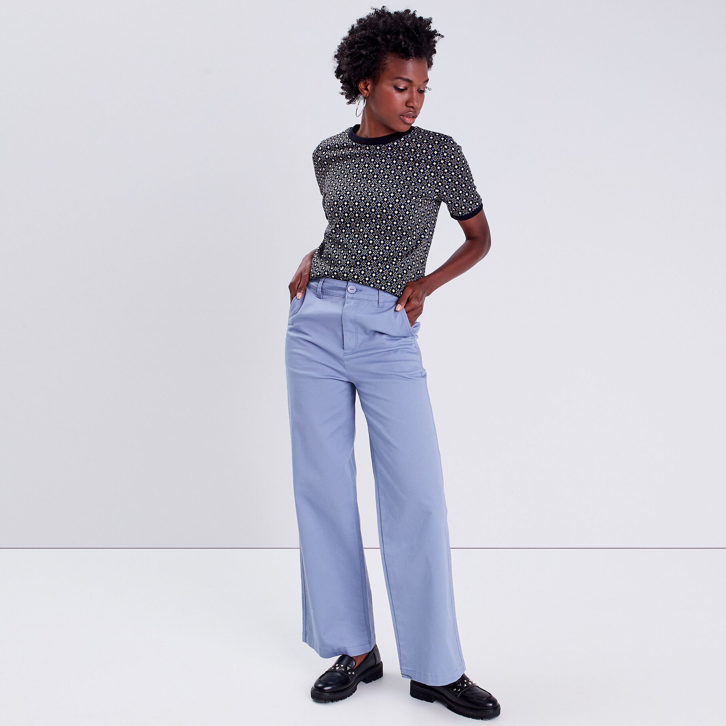 Sweat manches courtes bleu marine femme | Cache Cache