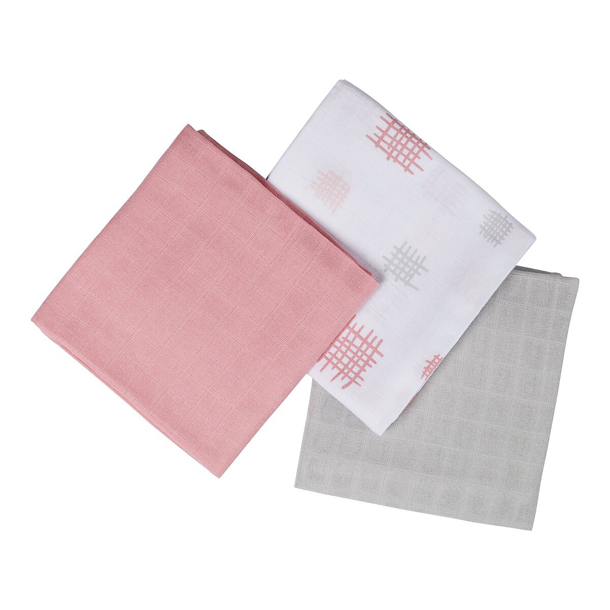 3er Pack Mullwindeln 80x80 cm