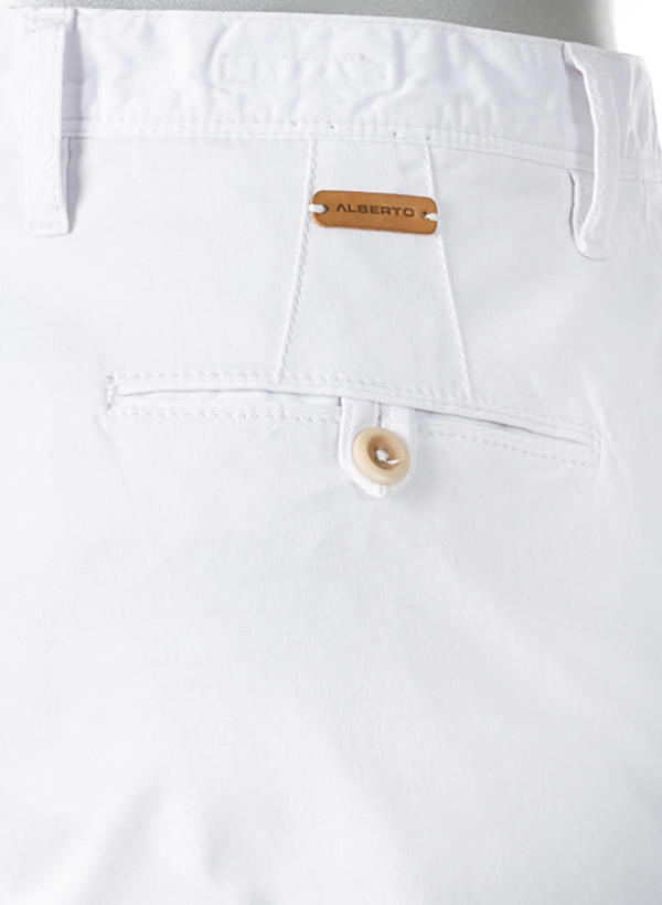 Alberto, Chino Rob, Slim Fit, Bio Baumwolle T400®, weiß
