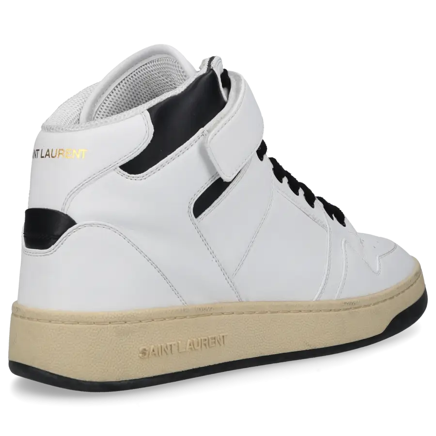 Saint Laurent - Sneaker high LAX Kalbsleder - weiß