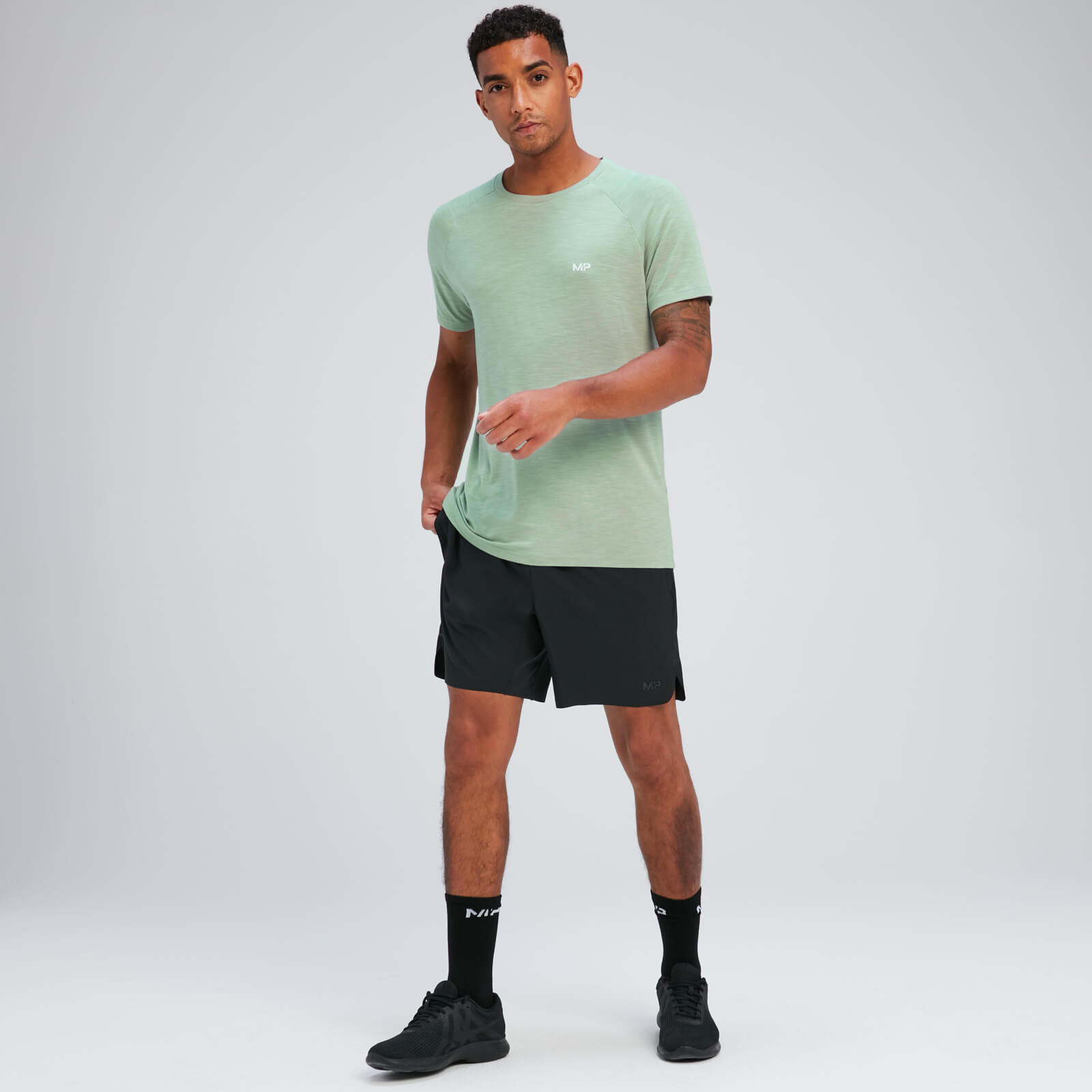 T-shirt à manches courtes MP Performance pour hommes – Vert pâle