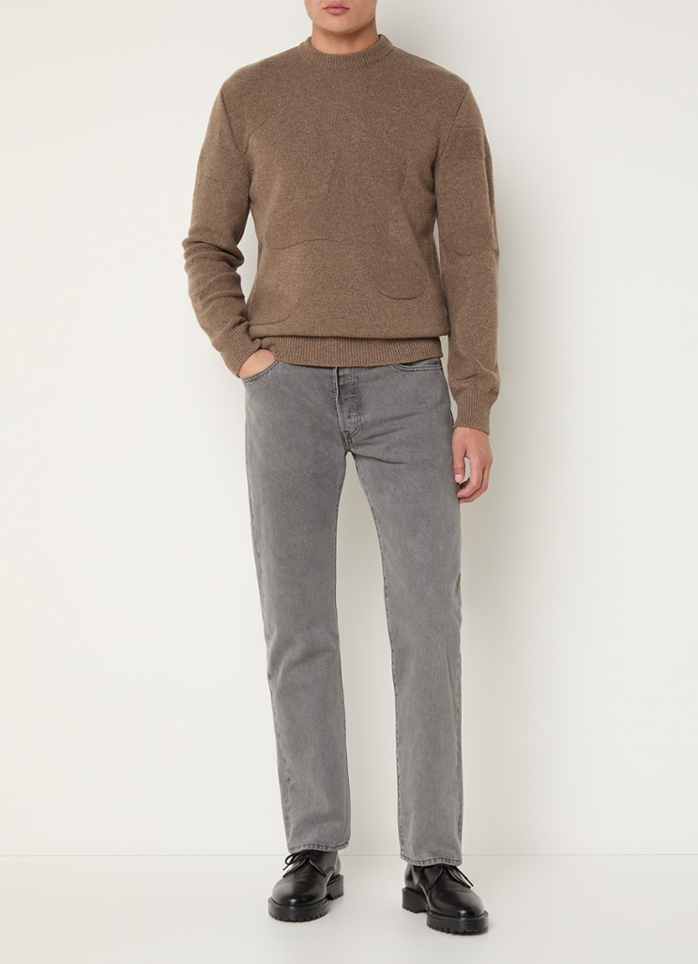 pull Forét Jacquard en maille fine de laine mélangée à motif tricoté