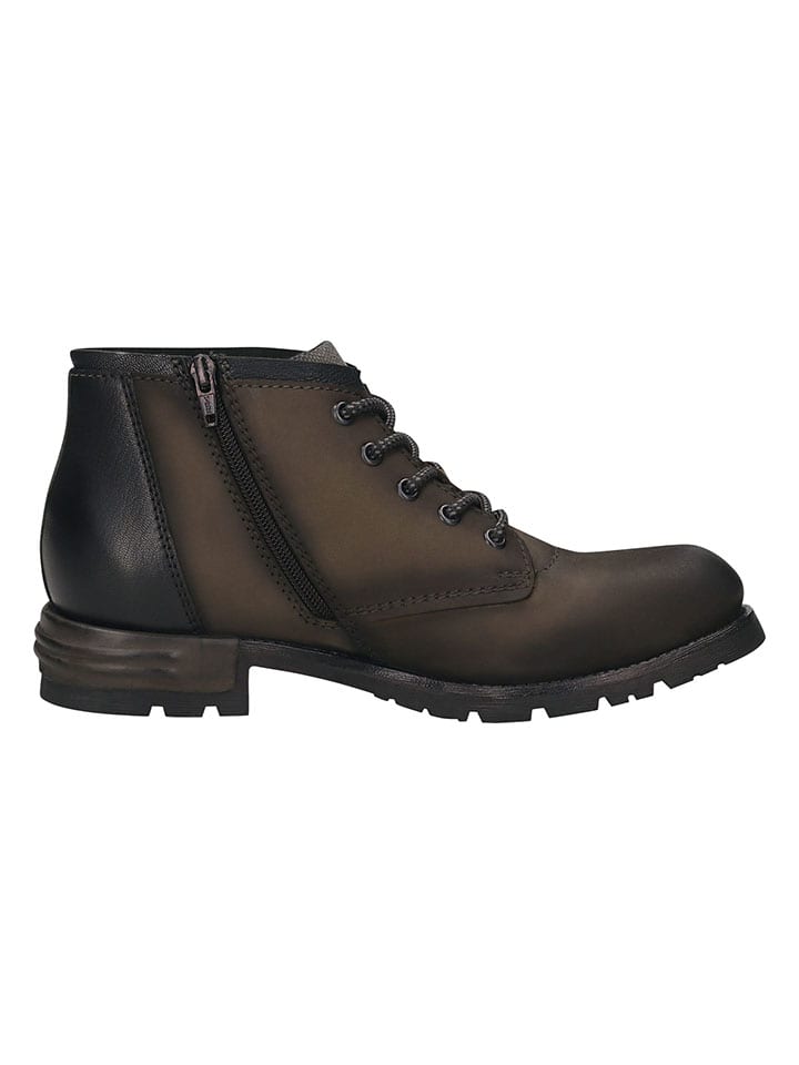 Bugatti Leder-Boots in Braun günstig kaufen