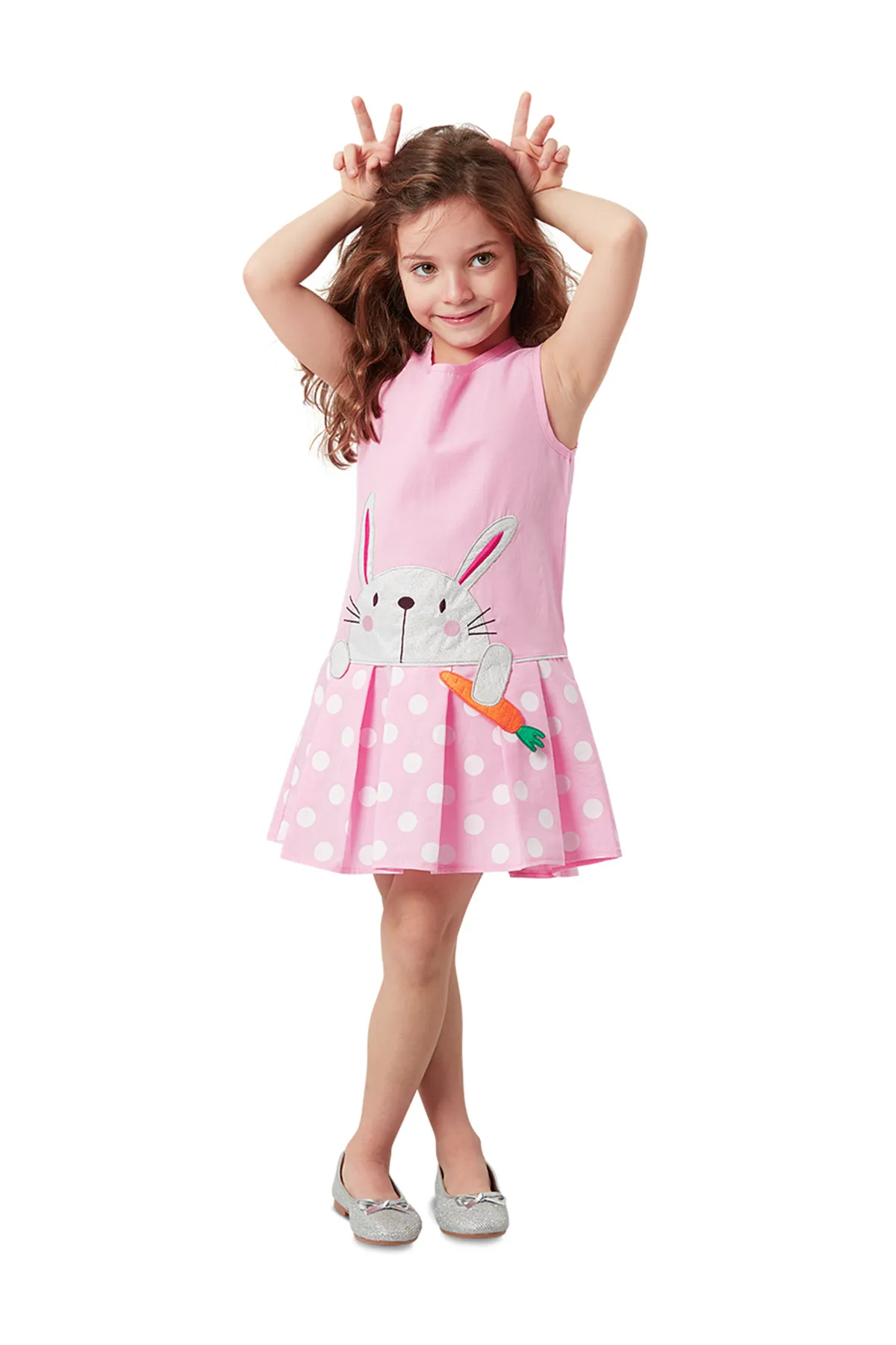 Denokids  Karotte Crazy Girl Rosa Kleid