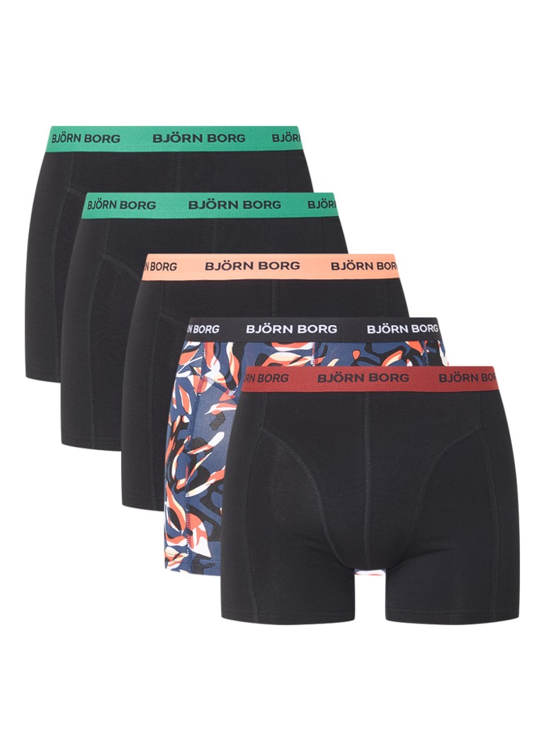 Boxers Björn Borg avec bande logotée, lot de 5