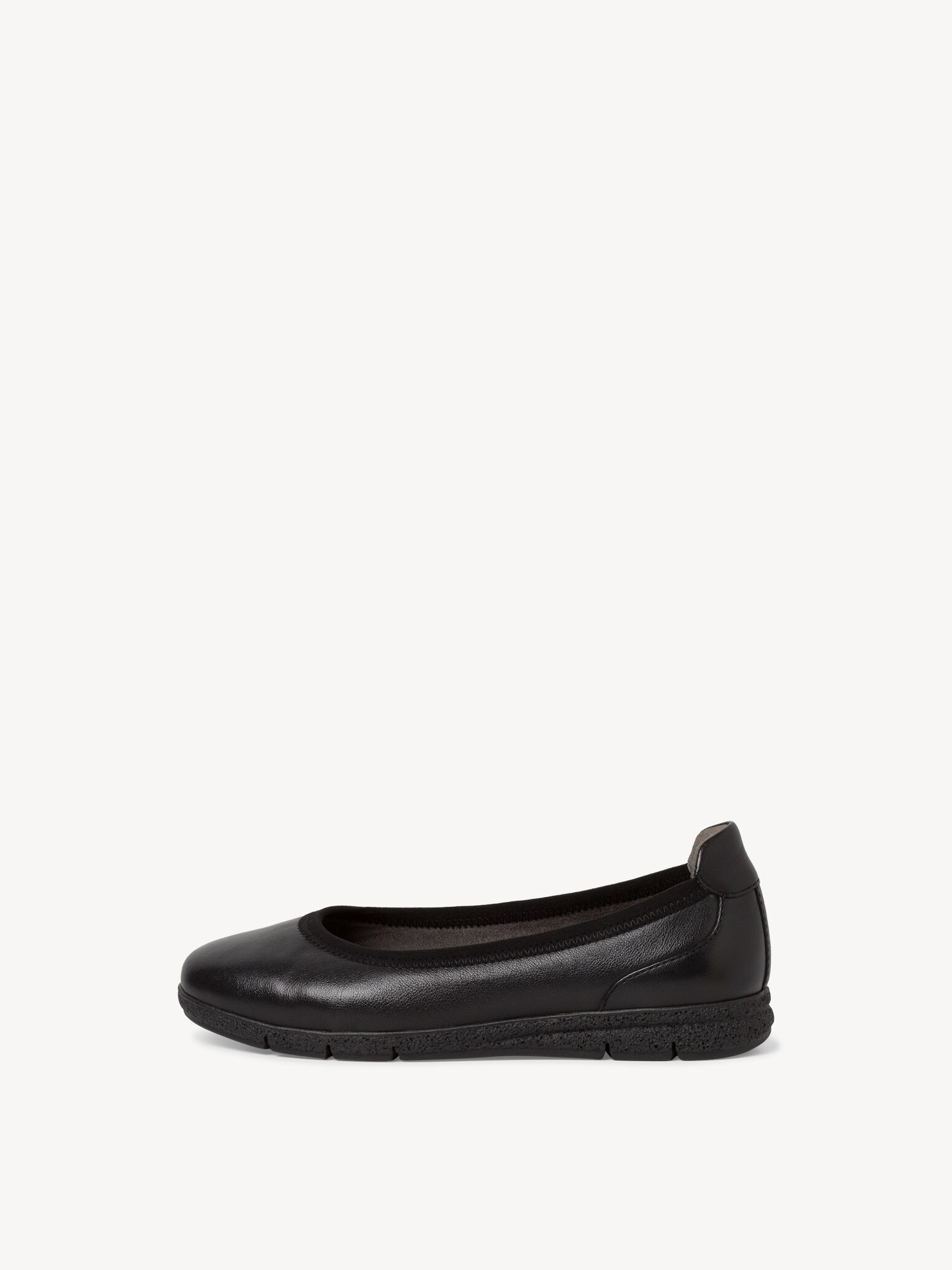 Ballerine en cuir - noir