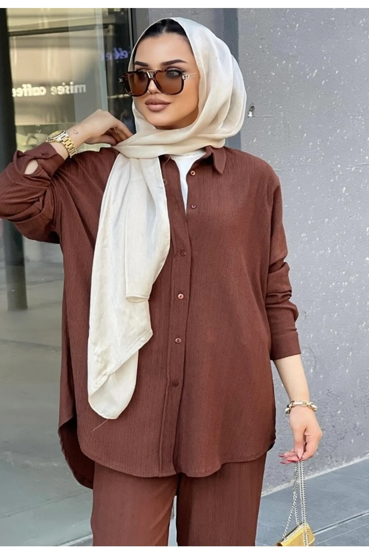 YILMAZBARMAZ  Zweiteiler - Braun - Regular Fit