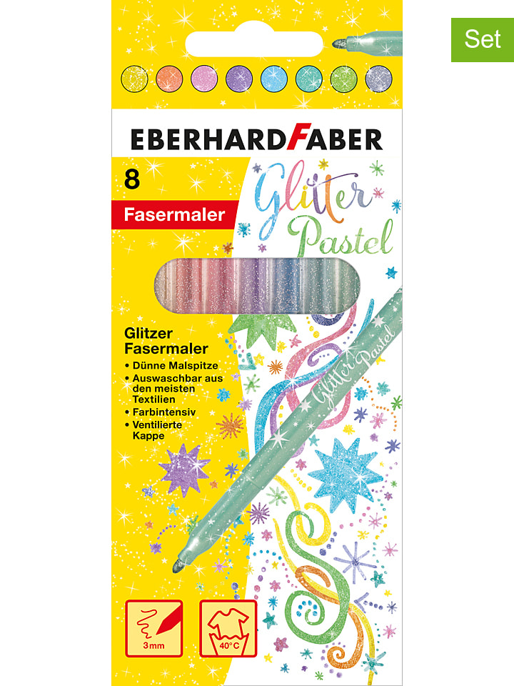 Eberhard Faber 2er-Set: Glitter-Fasermaler 