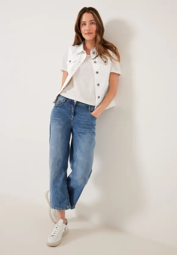 CECIL Weiße Jeansweste