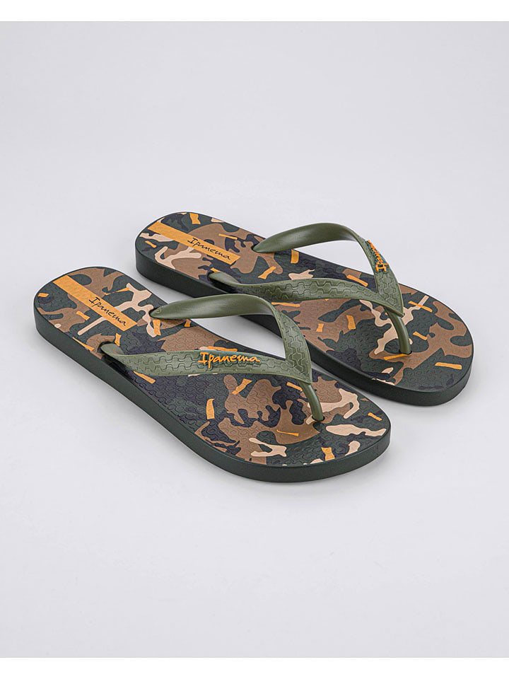 Ipanema Zehentrenner in Khaki/ Orange günstig kaufen