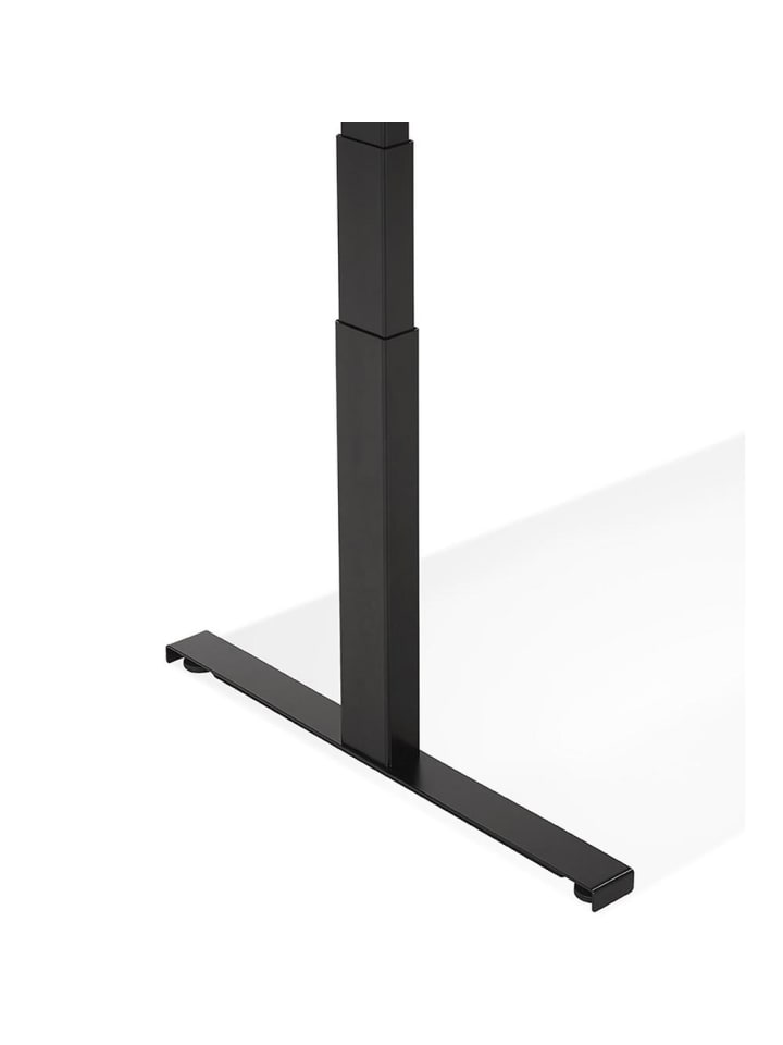 KADIMA DESIGN Schreibtisch 140x70 cm elektrisch höhenverstellbar in Braun-Schwarz günstig kaufen