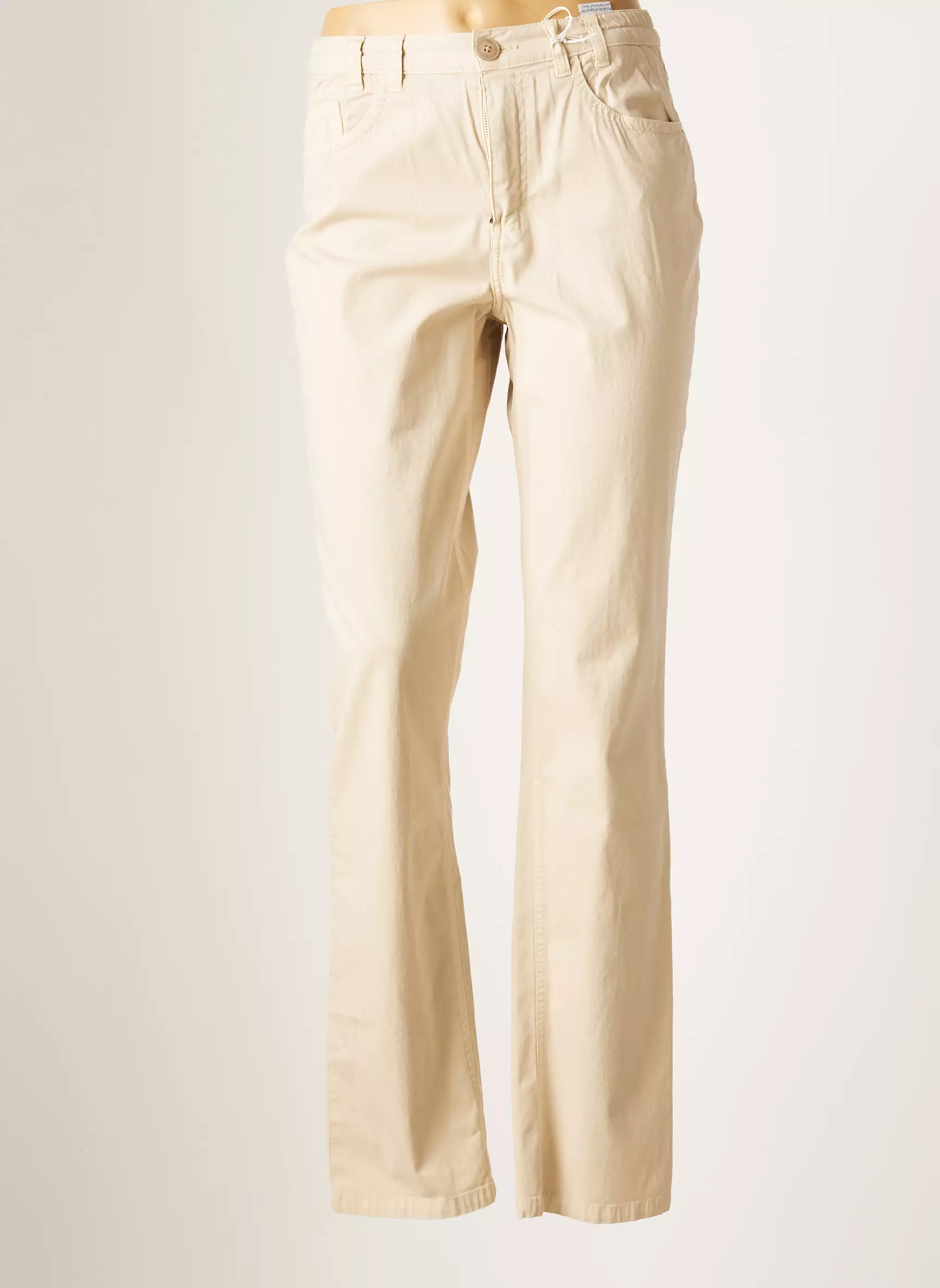 Tbs Pantalons Slim Femme couleur beige
