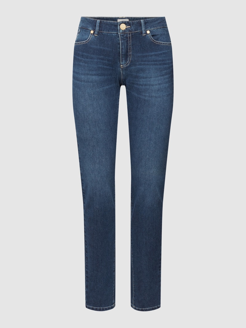 Jeans mit 5-Pocket-Design Modell 'CLAIRE' in blau