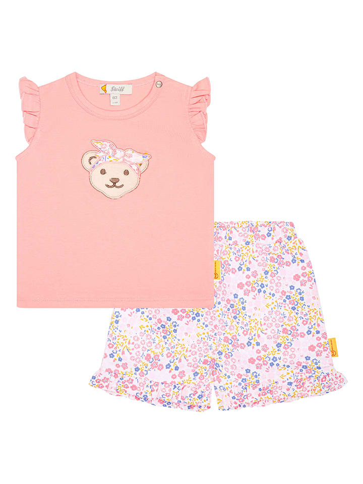 Steiff 2tlg. Outfit in Rosa günstig kaufen