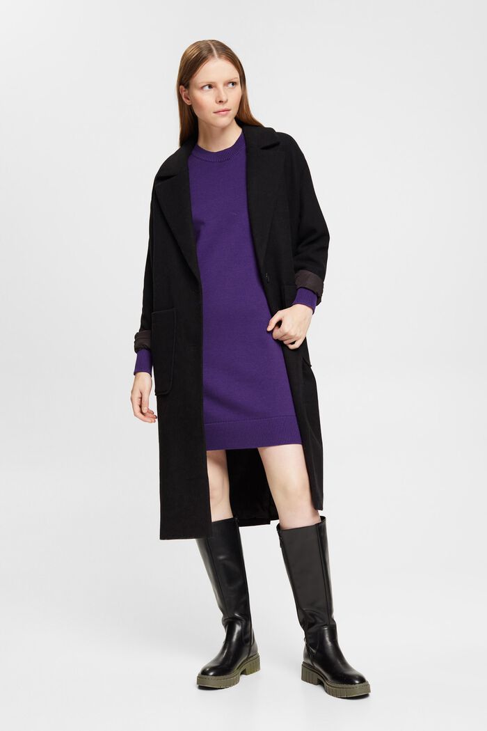 Strickkleid, 100 % Baumwolle