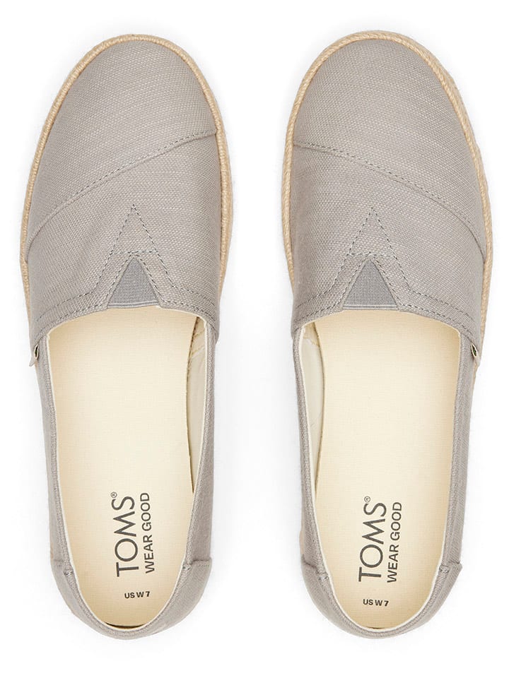 TOMS Espadrilles in Grau günstig kaufen
