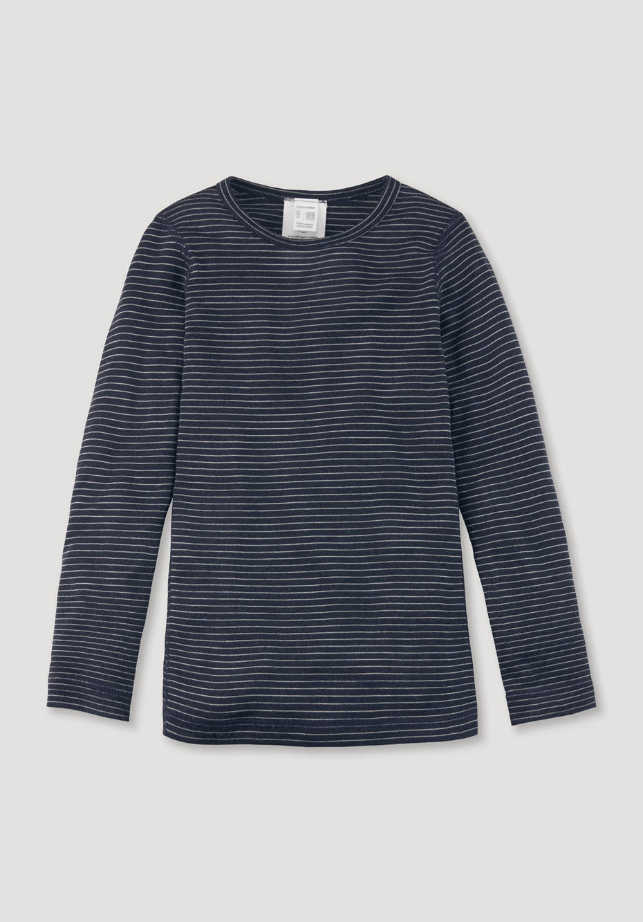 Langarmshirt aus Bio-Merinowolle mit Seide