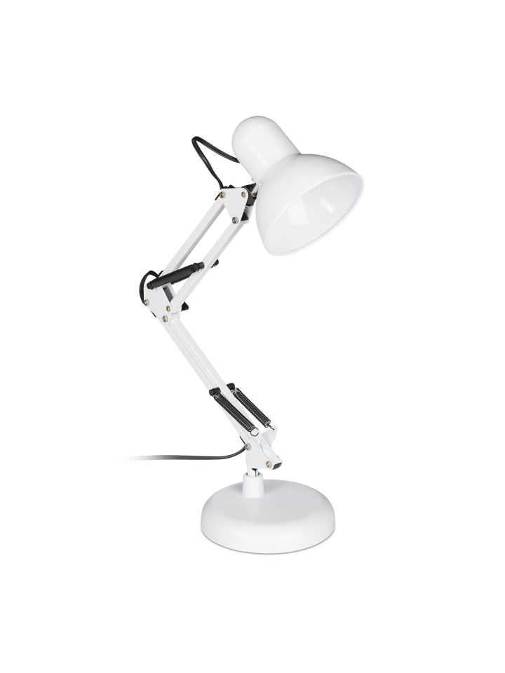 relaxdays Schreibtischlampe in Weiß - (B)27 x (H)50 x (T)15 cm günstig kaufen onesize