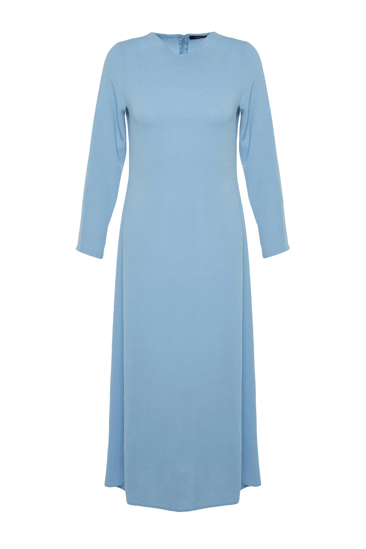 Trendyol Modest  Hellblaues Aerobin-Kleid mit Degaje-Kragen TCTSS23EB00277