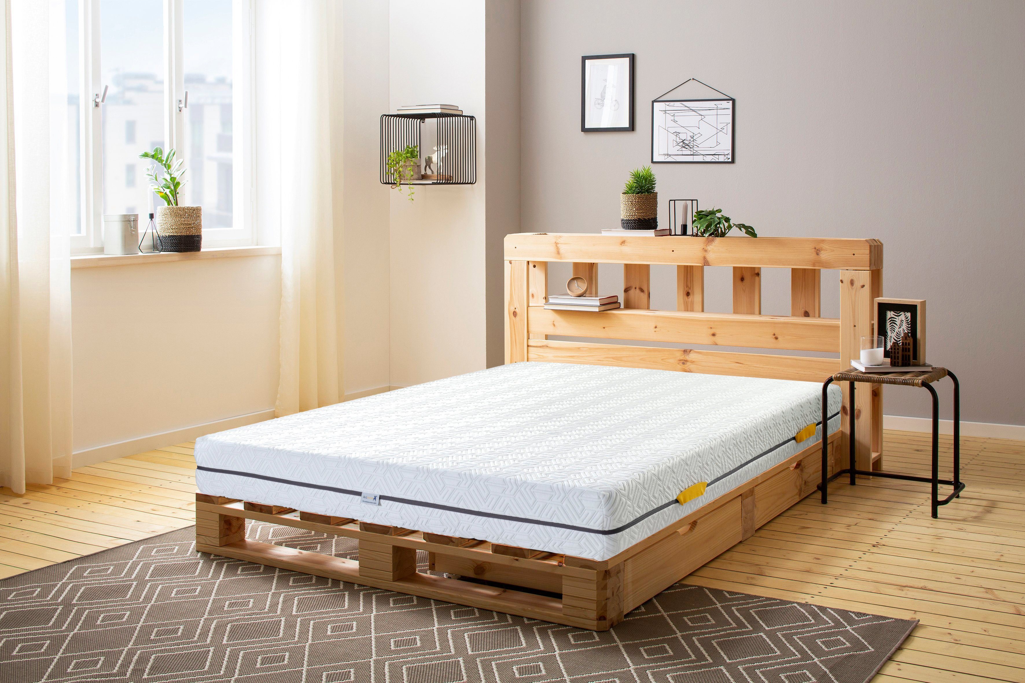 Komfortschaummatratze Mellbystrand, 7 Zonen Wendematratze mit hochwertigem waschbarem Bezug, Älgdröm, 18 cm hoch, ergonomische Matratze in 90x200 cm, 140x200 cm und weiteren Größen