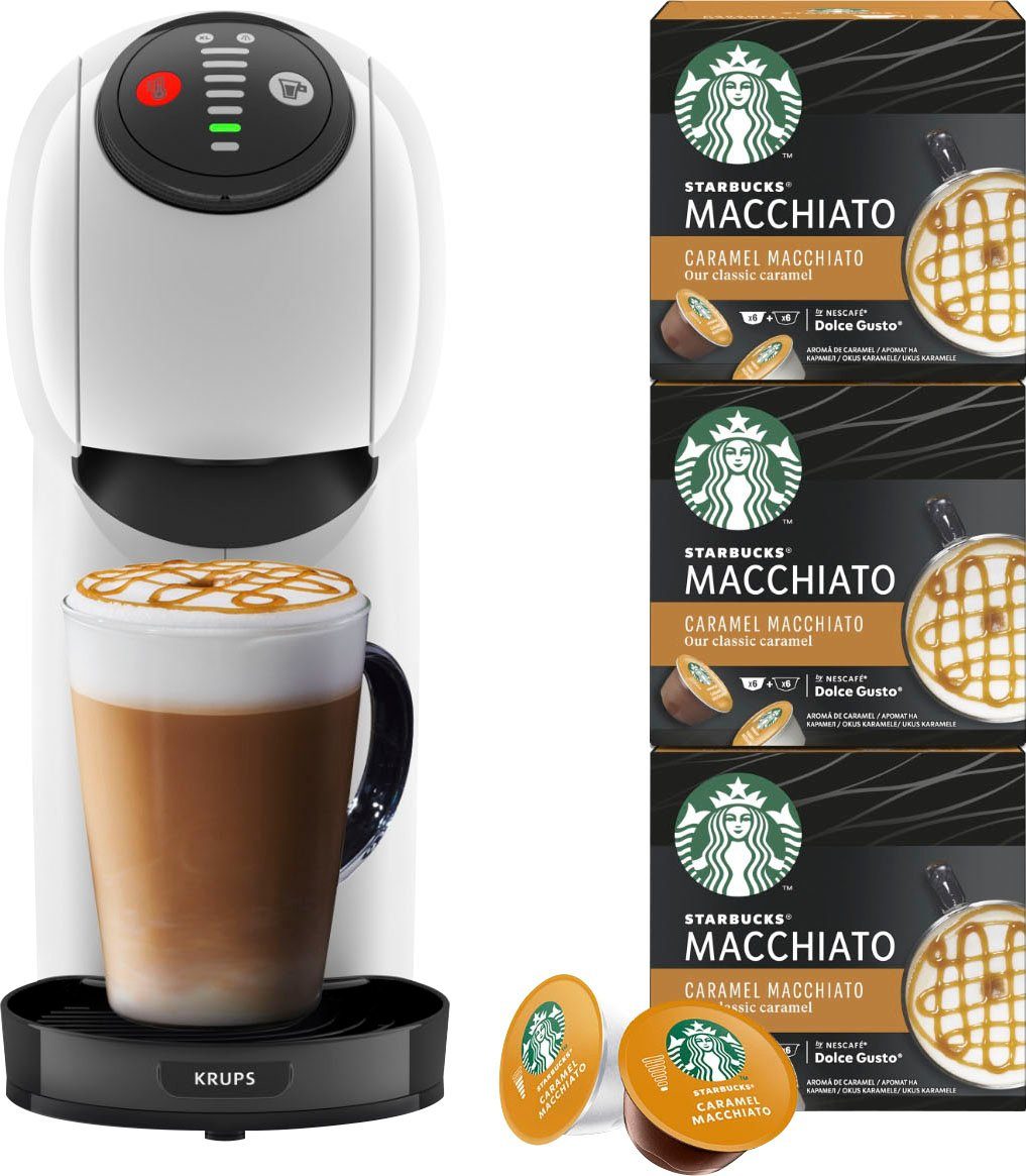 NESCAFÉ® Dolce Gusto® Kapselmaschine KP2431 Genio S, inkl. 3 Pakete Starbucks Caramel Macchiato im Wert von UVP 17,97€