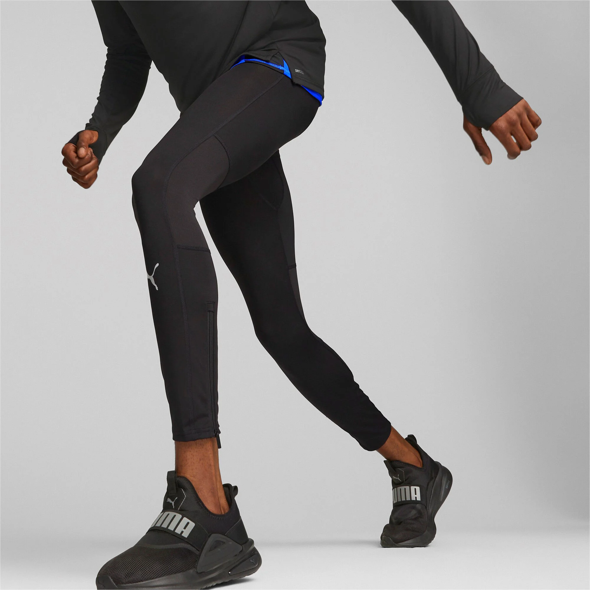 Run Favorite Long Tight Herren - Schwarz