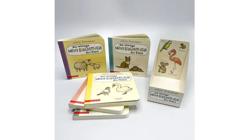 Die winzige Mini-Bibliothek der Tiere - 6 Mini-Pappbilderbücher im Schuber (Die große Mini-Bibliothek der Wörter)